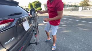 How to install YAKIMA DoubleDown 4 hitch bike rack [upl. by Anirtac895]