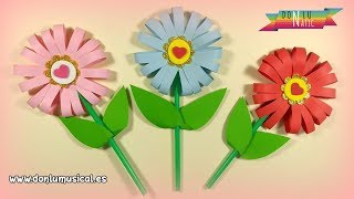 Cómo hacer FLORES DE PAPEL en 5 minutos 🌸🌼🌺 RECICLAJE [upl. by Dimitri]