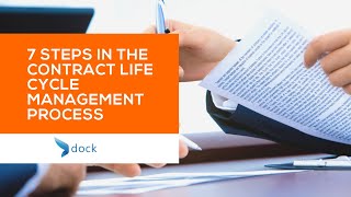 7 Steps in the Contract Life Cycle Management Process [upl. by Aihseym]