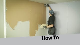 How to skim a plasterboard wall [upl. by Annawaj]