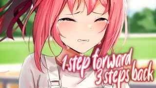 Nightcore  1 step forward 3 steps back  Olivia Rodrigo Lyrics [upl. by Akinam]