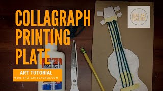 How to Make a Collagraph Printing Plate  Printmaking Tutorial [upl. by Halyahs]