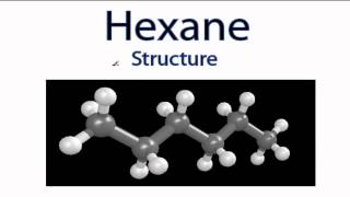 Hexane Structure C6H14 [upl. by Ram]