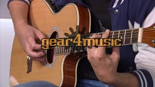 Thinline Electro Acoustic Guitar by Gear4music [upl. by Nelie434]