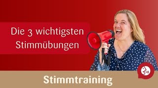 Stimmtraining  Die drei besten Stimmübungen [upl. by Lilybel]