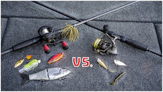 Baitcaster vs Spinning Reel Fishing LURE Selections CRUCIAL To Understand [upl. by Notsuj812]