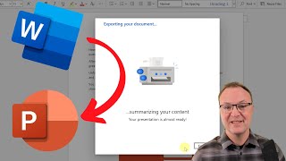 How to Turn your Microsoft Word into a PowerPoint in Seconds [upl. by Rosemonde653]