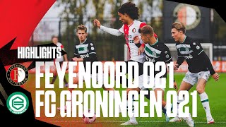 Highlights Feyenoord O21  FC Groningen O21  FA 20232024 [upl. by Cullen]