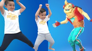 Fortnite Dance Challenge With Calvin Kaison CKN [upl. by Bonni]