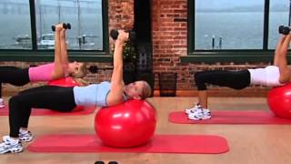 Tracie Long Training Fitness Collection Core 49 min Fitness fitball [upl. by Refinnaj]