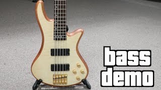 Schecter Stiletto Custom 5 Bass Demo [upl. by Imot]