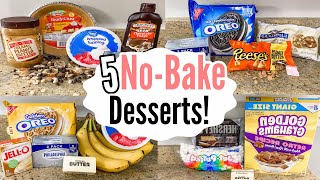 5 NOBAKE DESSERTS  The EASIEST Tasty Summer Recipes  Julia Pacheco [upl. by Selym]