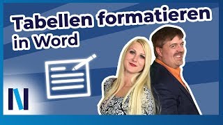 Word 13 – Tabellen in Word erstellen und formatieren [upl. by Sirtemed]