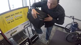 Spirit Airlines personal item carryon bag Americian Touristr Atmosphera [upl. by Arahd]