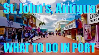 Walking in St Johns Antigua  What to do on Your Day in Port [upl. by Bendix]