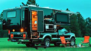 FULLY CUSTOM Toyota Tacoma CAMPER with FIREPLACE Is Perfect for the RETIRED Adventure Life [upl. by Acima]