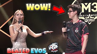 BTK Interview AFTER Beating EVOS Singapore [upl. by Nikolaos67]