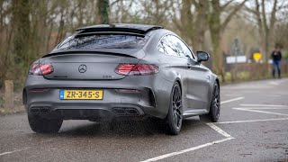 640HP Stage 2 Mercedes C63 S AMG Coupe  LOUD Accelerations amp Revs [upl. by Marr575]