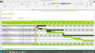 Tutorial für Excel Projektplan Terminplan Zeitplan MeineVolagencom [upl. by Ruomyes]