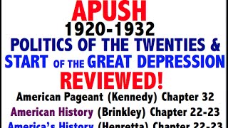 American Pageant Chapter 32 APUSH Review [upl. by Avon552]