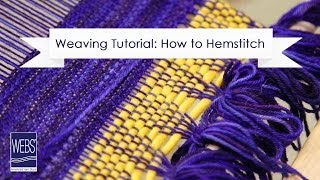 How to Hemstitch  Finishing Weaving [upl. by Brittan]