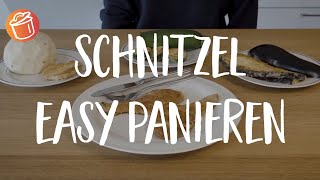 Schnitzel easy panieren Die Reihenfolge machts [upl. by Natrav]