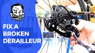 Derailleur repair for beginners [upl. by Ydnarb]