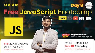 Free Masterclass JavaScript Bootcamp Lecture 8 [upl. by Yorle]