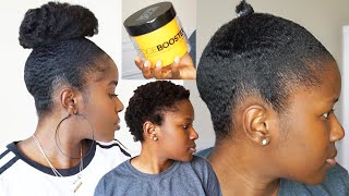 The Best Gel Ever Testing Out Style Factor Edge Booster Gel On Super Short 4C Natural HairMona B [upl. by Basia200]