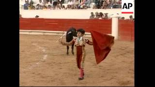 Feature on nineyear old bullfighter [upl. by Annaerdna602]