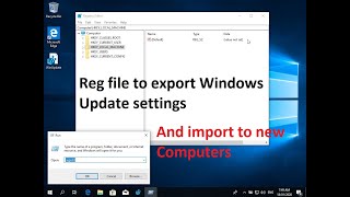 Use registry file to configure Windows Update settings  reg key [upl. by Nosyerg]