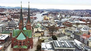 Skien Norway  Grenland Drone Video  Vestfold og Telemark 🇳🇴 [upl. by Ardnoek478]