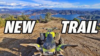 Exploring a NEW TRAIL  Yamaha Raptor 700 Sport Quad Riding TrailBlogger S09E03 [upl. by Jenette]