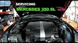 MERCEDES 350 SL  R 230 SERVICE [upl. by Jempty]