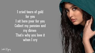 Faouzia  Tears of Gold Lyrics [upl. by Nosyarg]