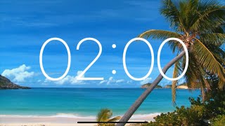 2 Minute Timer  Relaxing Music on the Beach [upl. by Amiaj474]