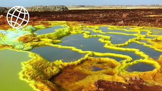 The Unearthly Scenery of Dallol Danakil Depression Ethiopia Amazing Places [upl. by Otsirc]