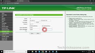 TP Link WR743 Bandwidth Control QoS configuration [upl. by Natehc]