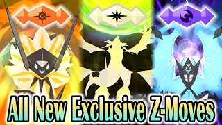 Pokemon Ultra Sun amp Ultra Moon  All New Exclusive ZMoves 1080p HD [upl. by Kissee551]