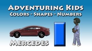 Adventuring Kids  Colors Shapes and Numbers  Mercedes [upl. by Earased]