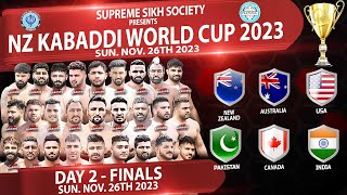 LIVE KABADDI  FINALS  New Zealand World Kabaddi Cup 2023 [upl. by Azar]