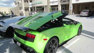 Lamborghini Gallardo Spyder Performante Roof Operation [upl. by Ashlee]