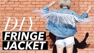 How to Make a Fringe Jacket Easy  WITHWENDY [upl. by Corri]