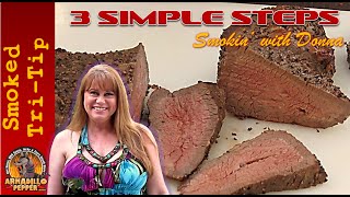 3 Steps How to Smoke Tri Tip Beef Roast  Masterbuilt Smoker [upl. by Perkoff261]