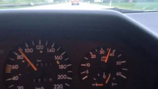 W124 300D BeschleunigungAcceleration 0150 kmh [upl. by Yreva554]