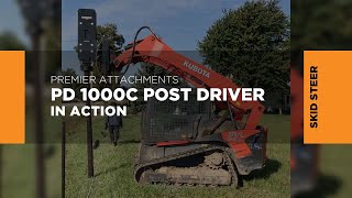 Pound the Ground with the PD1000C Post Driver Premier Attachments [upl. by Yenahteb422]