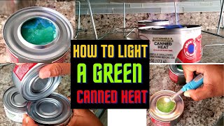 EASY way to light a Biodegradable Gel Chafing Fuel CANNED HEAT [upl. by Armmat]