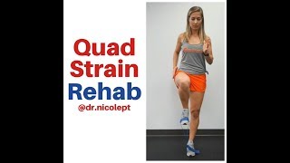 Quadriceps Strain Rehab Exercises [upl. by Musa]