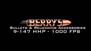 Berrys Superior Plated Bullets 9mm  147 Gr at 1000 FPS [upl. by Celestine]