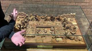 Explanation of the Last Supper Olive Wood Carving Triclinium [upl. by Grimaldi]